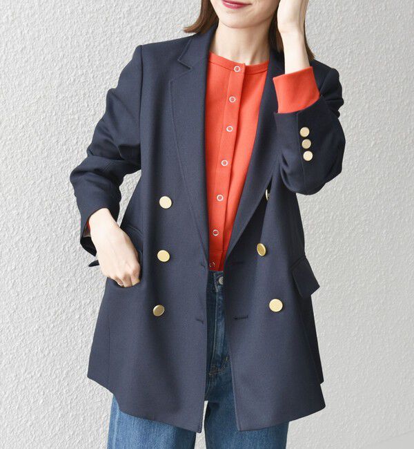 SHIPS any「SHIPS any:〈洗濯機可能〉アイビー ブレザー ダブル ジャケット」|テーラードジャケット|