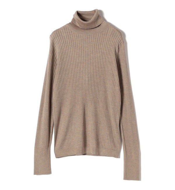 SHIPS for women「SHIPS Primary Navy Label:シルク カシミヤ タートルネック」|ニット・セーター|ベージュ