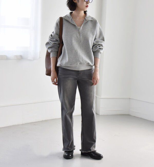 quaranciel「quaranciel:〈洗濯機可能〉ハンサム テーパード デニム パンツ 2」|デニム|