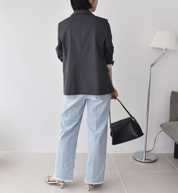 quaranciel「quaranciel:〈洗濯機可能〉ハンサム テーパード デニム パンツ 2」|デニム|