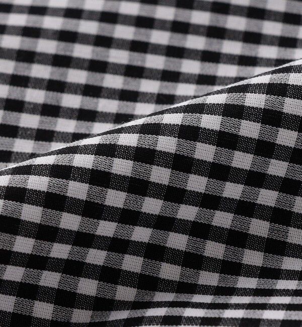 SHIPS KIDS「SHIPS KIDS:140～150cm / ギンガムチェック 半袖 ブラウス」|シャツ・ブラウス|