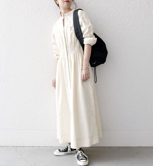 SHIPS any「SHIPS any: シャーリング デニム ポケット ワンピース ［SHIPS any DENIM］」|ワンピース|