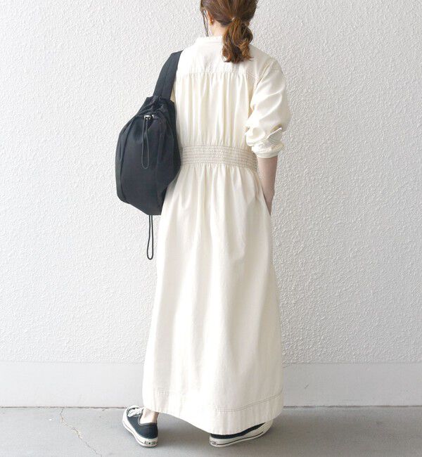 SHIPS any「SHIPS any: シャーリング デニム ポケット ワンピース ［SHIPS any DENIM］」|ワンピース|