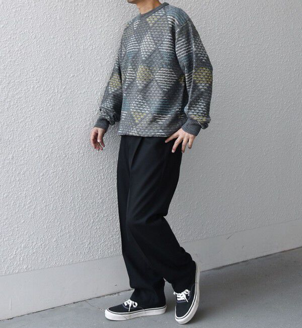 SHIPS any「SHIPS any: 〈手洗い可能〉ジオメトリック ジャガード クルーネック ルーズ ニット◇」|その他|