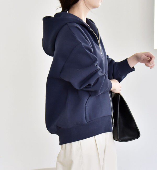 quaranciel「quaranciel:〈洗濯機可能〉ポンチ ダブルジップ スウェット パーカー」|パーカー|