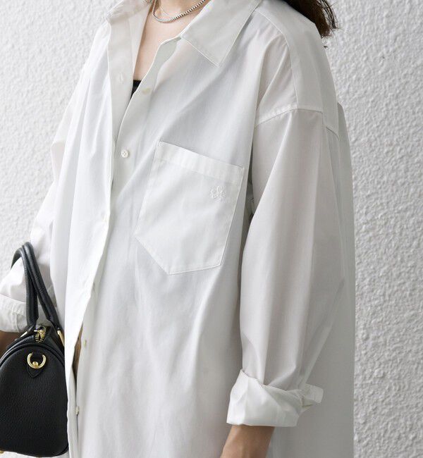 SHIPS any「《一部追加予約》SHIPS any:〈洗濯機可能〉REPREVE レギュラーカラー ルーズ ポケット シャツ」|シャツ・ブラウス|