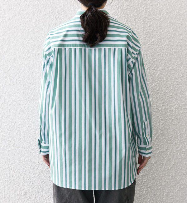 SHIPS any「《一部追加予約》SHIPS any:〈洗濯機可能〉REPREVE レギュラーカラー ルーズ ポケット シャツ」|シャツ・ブラウス|