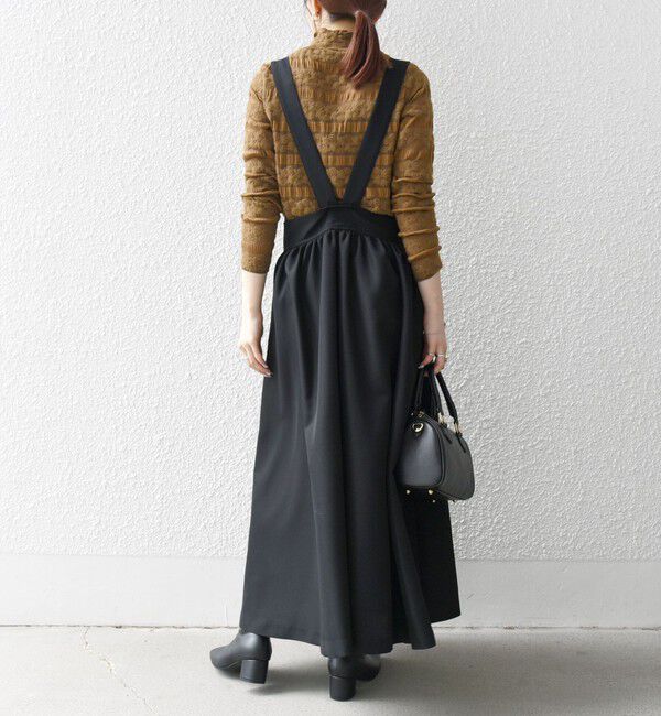 SHIPS any「SHIPS any:〈洗濯機可能〉ウーステッド ハイウエスト ジャンパースカート」|ジャンパースカート|