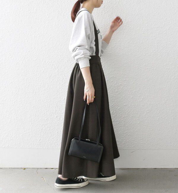 SHIPS any「SHIPS any:〈洗濯機可能〉ウーステッド ハイウエスト ジャンパースカート」|ジャンパースカート|