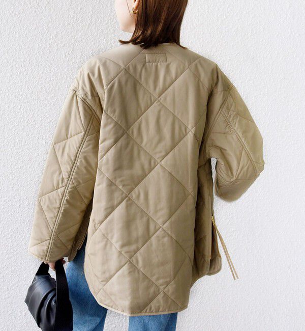 SHIPS for women「〈手洗い可能〉キルティング サイドジップ ブルゾン」|ブルゾン・スタジャン|