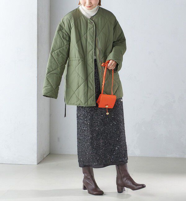 SHIPS for women「〈手洗い可能〉キルティング サイドジップ ブルゾン」|ブルゾン・スタジャン|