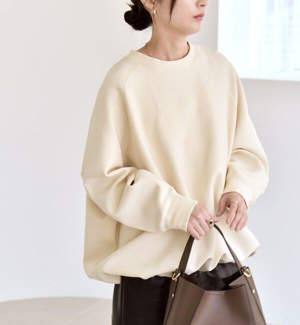 quaranciel「《一部追加予約》quaranciel:〈洗濯機可能〉ポンチ ドロスト ルーズ プルオーバー」|スウェット・ジャージ|