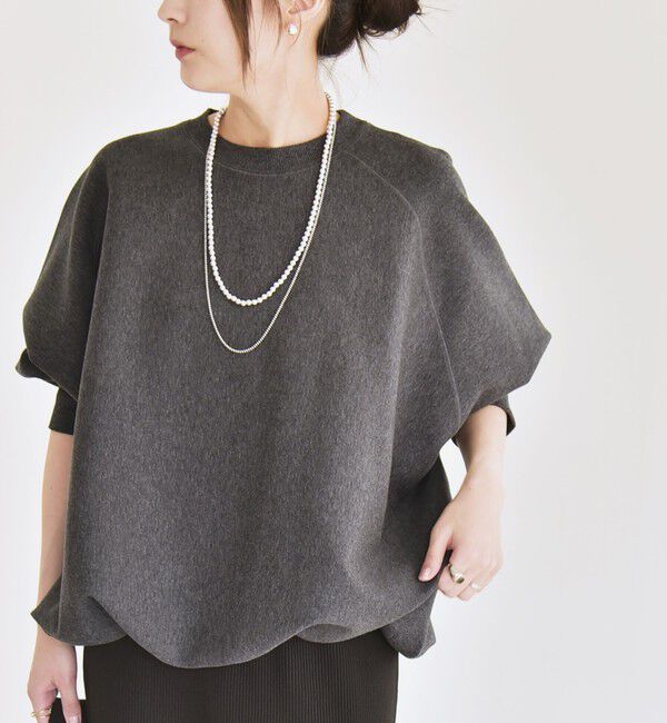 quaranciel「《一部追加予約》quaranciel:〈洗濯機可能〉ポンチ ドロスト ルーズ プルオーバー」|スウェット・ジャージ|