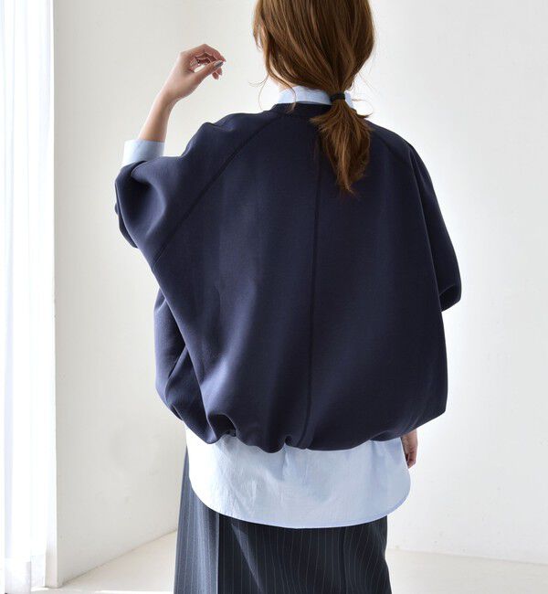 quaranciel「《一部追加予約》quaranciel:〈洗濯機可能〉ポンチ ドロスト ルーズ プルオーバー」|スウェット・ジャージ|