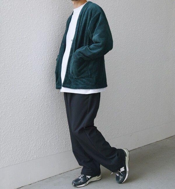 SHIPS any「【WEB限定】SHIPS any: パイナップル フリース 1ボタン Vネック カーディガン◇」|カーディガン|