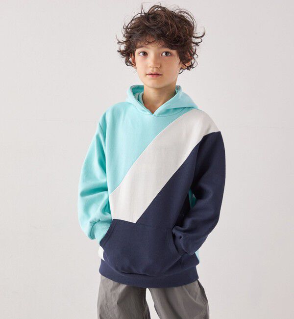 SHIPS any「SHIPS any:〈洗濯機可能〉デザイン ポンチ プルオーバー パーカー <KIDS>◇」|パーカー|