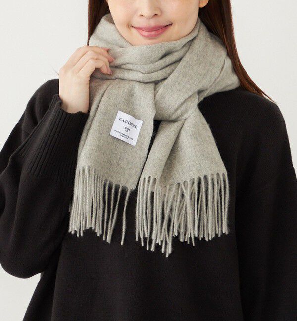 SHIPS Colors 「SHIPS Colors: カシミヤ ストール / マフラー 2◇」|マフラー|ライトグレー
