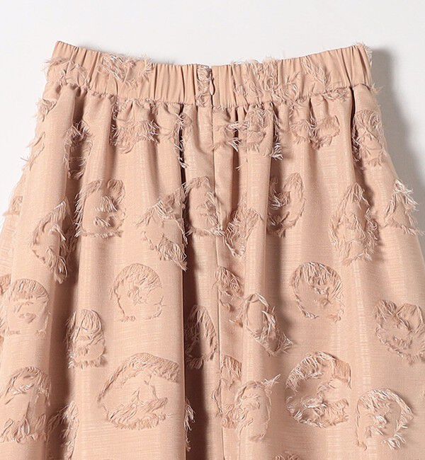 SHIPS any「SHIPS any:〈手洗い可能〉フラワー カット ジャカード  ボリューム スカート」|スカート|