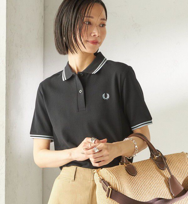 SHIPS for women「FRED PERRY:G3600 TWIN TIPPED SHIRTS」|ポロシャツ|ブラック系
