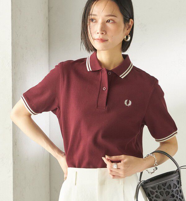 SHIPS for women「FRED PERRY:G3600 TWIN TIPPED SHIRTS」|ポロシャツ|ワイン