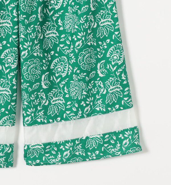 quaranciel「quaranciel:〈洗濯機可能〉フラワー プリント セミフレア パンツ」|その他|