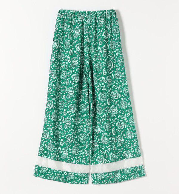 quaranciel「quaranciel:〈洗濯機可能〉フラワー プリント セミフレア パンツ」|その他|