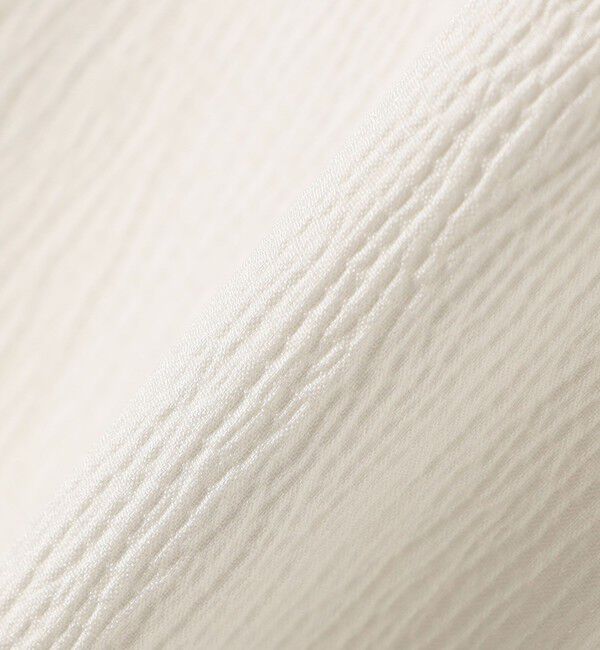 SHIPS any「《一部追加予約》【WEB限定】SHIPS any:〈洗濯機可能〉ラフ サテン フリルカラー ブラウス 26SS」|シャツ・ブラウス|