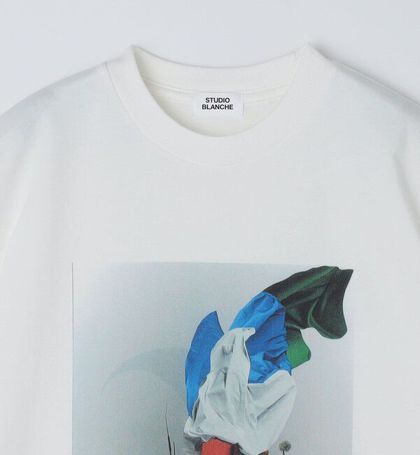 SHIPS「STUDIO BLANCHE: キリマンジャロ ワークス プリント Tシャツ」|Tシャツ・カットソー|