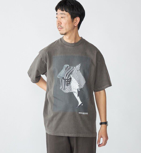 SHIPS「STUDIO BLANCHE: キリマンジャロ ワークス プリント Tシャツ」|Tシャツ・カットソー|