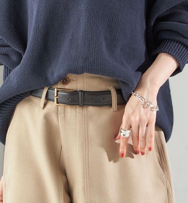 SHIPS for women「イタリアン レザー ゴールド バックル ベルト」|ベルト|