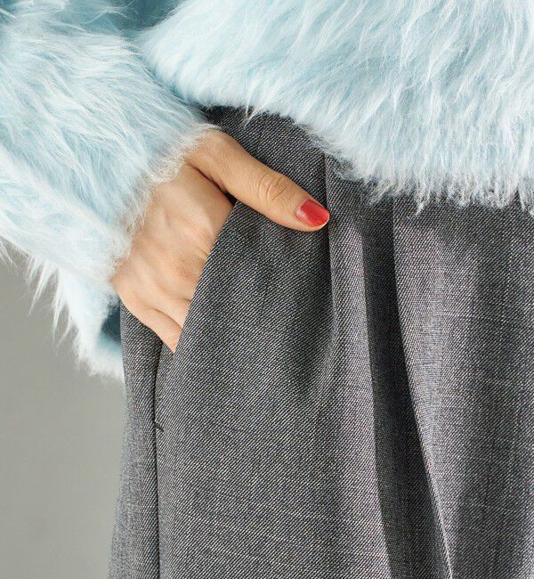 SHIPS for women「〈手洗い可能〉TUMUGITO(R) シャーク ツイード タック パンツ」|その他|