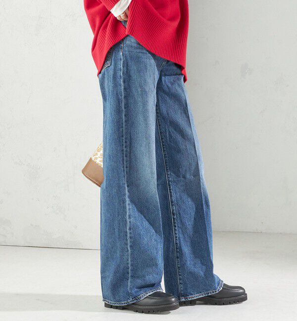 SHIPS for women「Levi&rsquo;s:RIBCAGE WIDE LEG」|デニム|