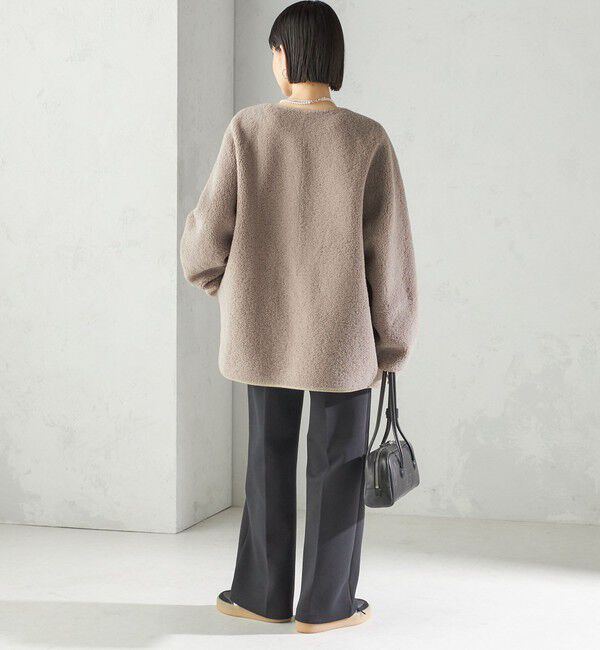 SHIPS for women「【一部WEB限定】〈手洗い可能〉NEW リバーシブル ボア ブルゾン」|ブルゾン・スタジャン|