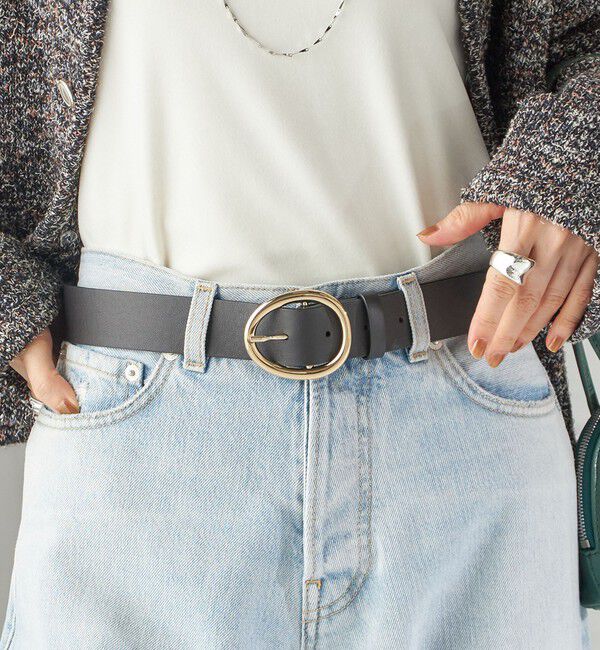 SHIPS for women「LEFIJE: ラウンド バックル ベルト」|ベルト|