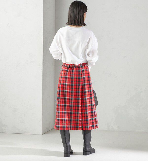 SHIPS for women「《一部追加予約》チェック ボックス プリーツ スカート」|スカート|