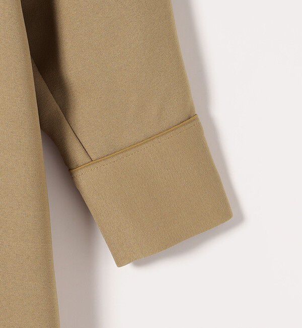 quaranciel「quaranciel:〈洗濯機可能〉ダブルクロス スタンドカラー ポケット シャツ ワンピース」|ワンピース|