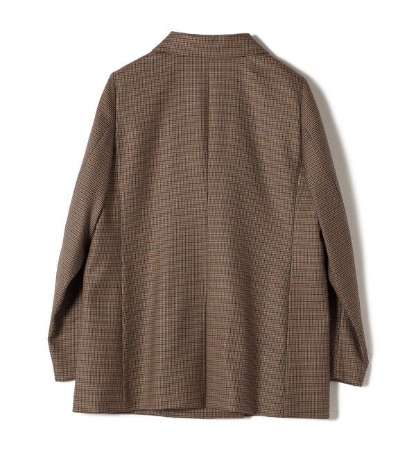 SHIPS for women「〈手洗い可能〉ウォッシャブル ウール チェック ダブル ジャケット」|テーラードジャケット|