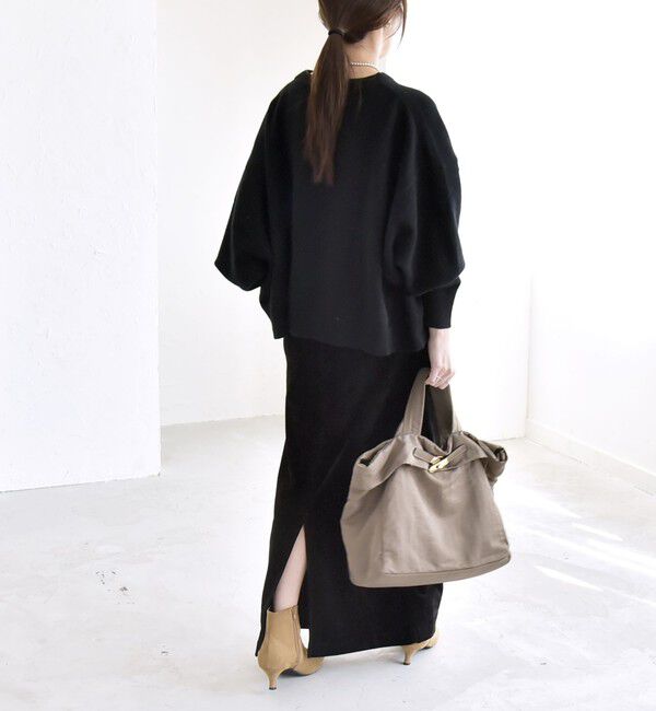 quaranciel「quaranciel:〈手洗い可能〉AQUA カシミヤ ミックス ドルマン ニット 25AW」|ニット・セーター|