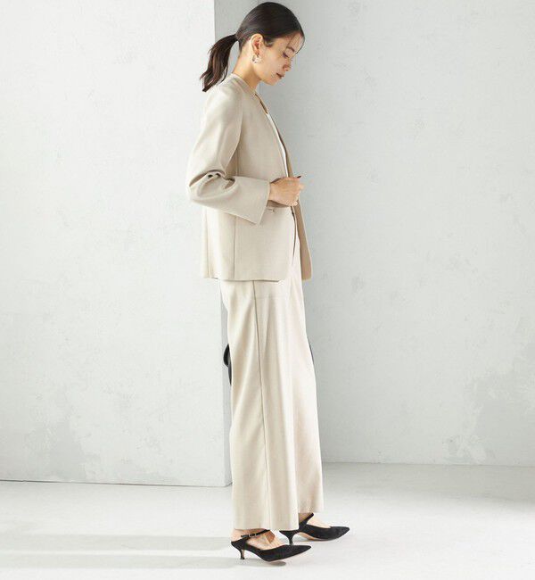 SHIPS for women「〈手洗い可能〉DELEGANT  ストレート パンツ（セットアップ対応）」|その他|