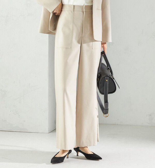 SHIPS for women「〈手洗い可能〉DELEGANT  ストレート パンツ（セットアップ対応）」|その他|