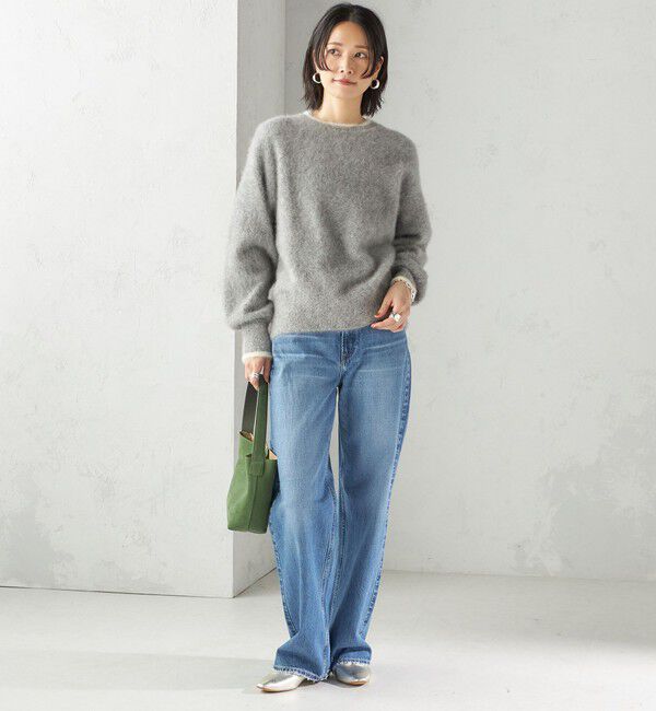 SHIPS for women「杢 フォックス カシミヤ クルーネック ニット プルオーバー」|ニット・セーター|