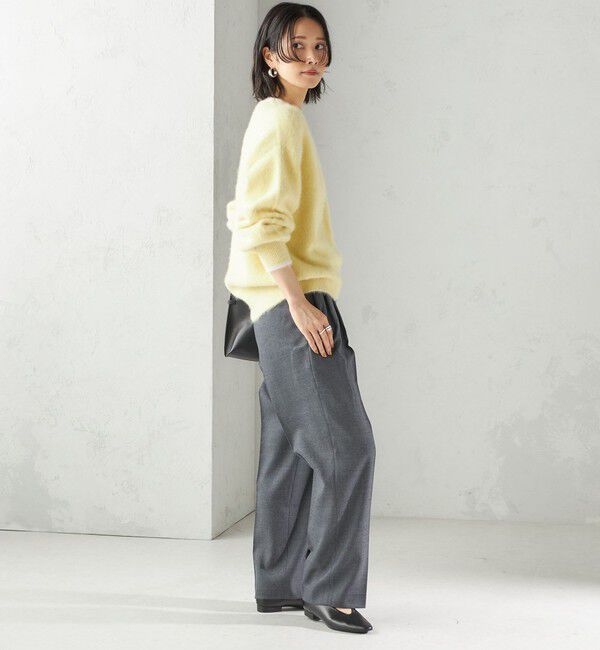 SHIPS for women「杢 フォックス カシミヤ クルーネック ニット プルオーバー」|ニット・セーター|