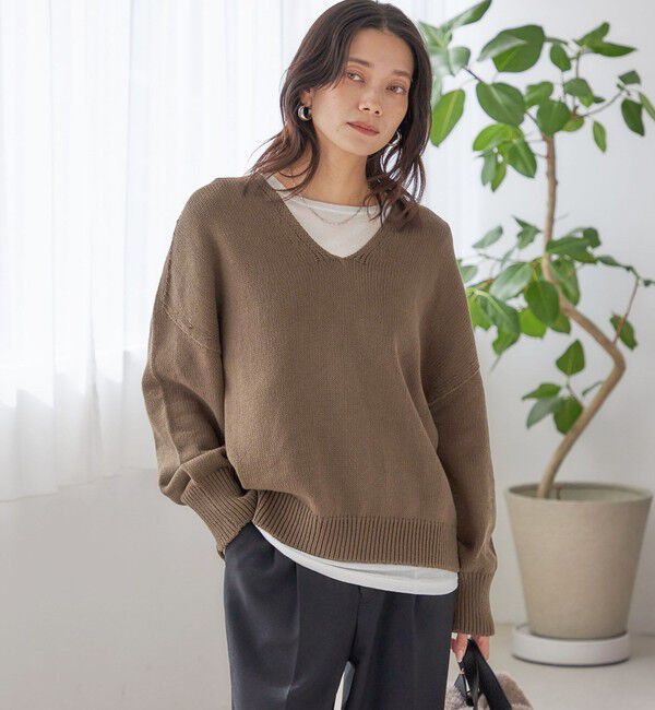 SHIPS for women「〈手洗い可能〉バルキーヤーン プルオーバー」|ニット・セーター|