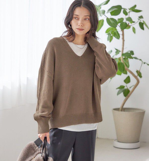 SHIPS for women「〈手洗い可能〉バルキーヤーン プルオーバー」|ニット・セーター|