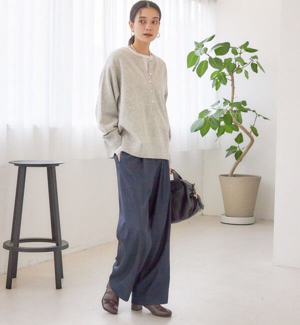 SHIPS for women「〈手洗い可能〉ウール カシミヤ 2WAY プルオーバー」|ニット・セーター|