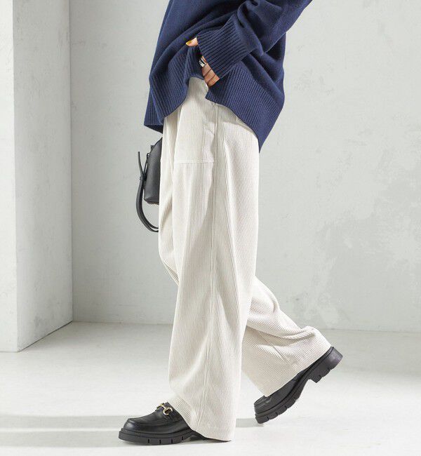 SHIPS for women「〈洗濯機可能〉TUMUGITO(R) コーデュロイ ドロスト パンツ」|その他|
