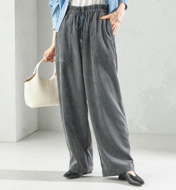SHIPS for women「〈洗濯機可能〉TUMUGITO(R) コーデュロイ ドロスト パンツ」|その他|
