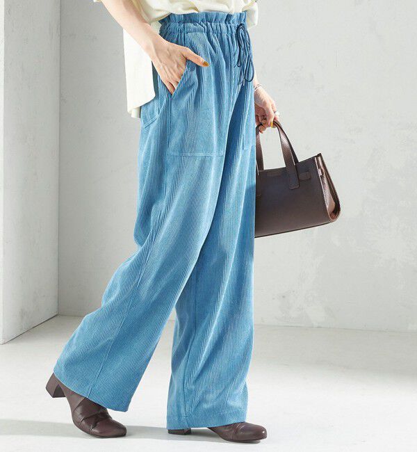 SHIPS for women「〈洗濯機可能〉TUMUGITO(R) コーデュロイ ドロスト パンツ」|その他|