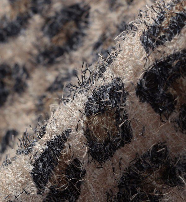 SHIPS any「SHIPS any:〈手洗い可能〉レオパード ジャカード Iライン イージー スカート」|タイト|