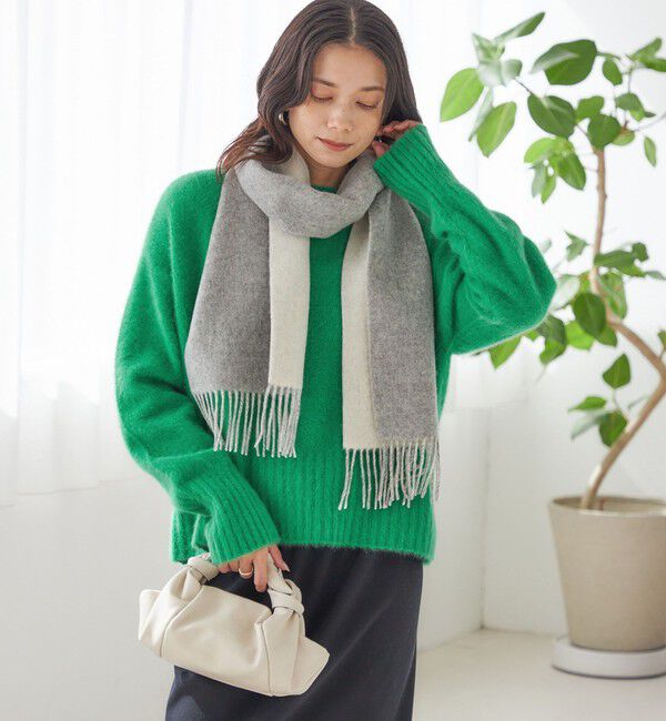 SHIPS for women「カシミヤ リバーシブル マフラー」|マフラー|